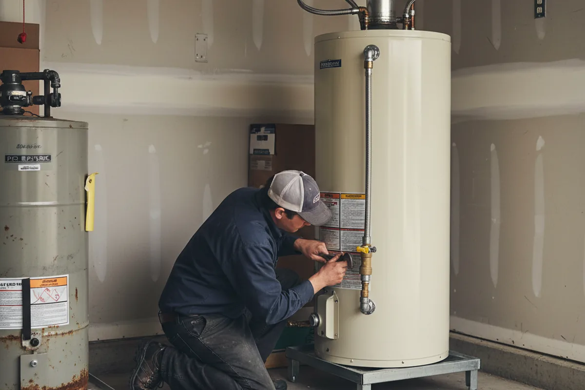 Water heater and shutoff valve replacement in Lemon Springs
